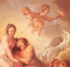 Francois Boucher Aurora and Cephalus, detail oil painting image